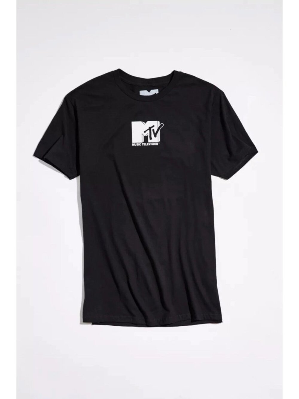 NEW URBAN OUTFITTERS MTV SHIRT BLACK WHITE LOGO CLASSIC TEE SIZE LARGE